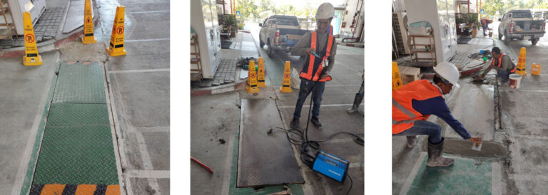งานซ่อม Walk Way พื้นที่ โรง 1 โทแอคส์ ( ประเทศไทย )