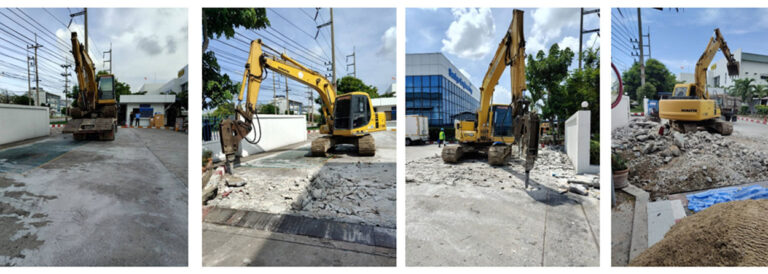 งานซ่อมถนนทางเข้าโรงงาน Sankyo Engineering  (Thailand)